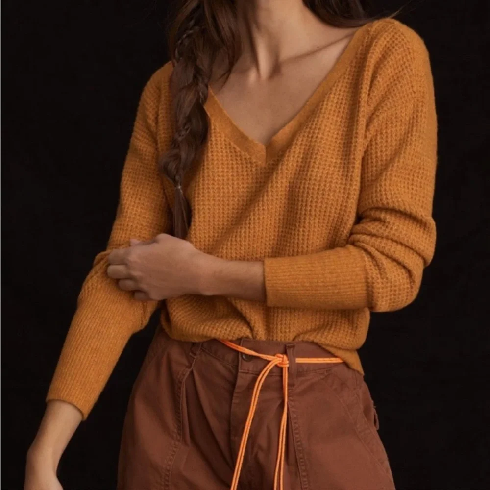 Maeve | Anthro Cross-Back Knit Sweater - Picture 10 of 10